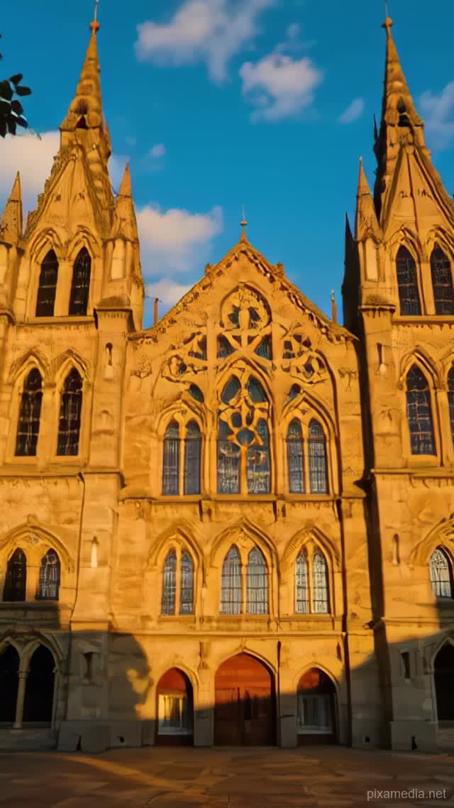 Gothic Majesty in Light - Architecture & Interior AI stock